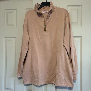 Discount Diva Boutique Quarter-Zip Pullover side slits XL